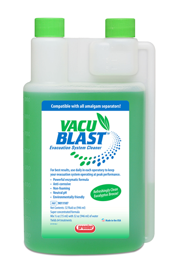 Premier Dental Products Introduces New Evacuation System Cleaner